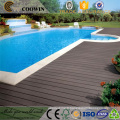 Decking en bois décoratif extérieur solide PVC WPC bois composite en plastique decking